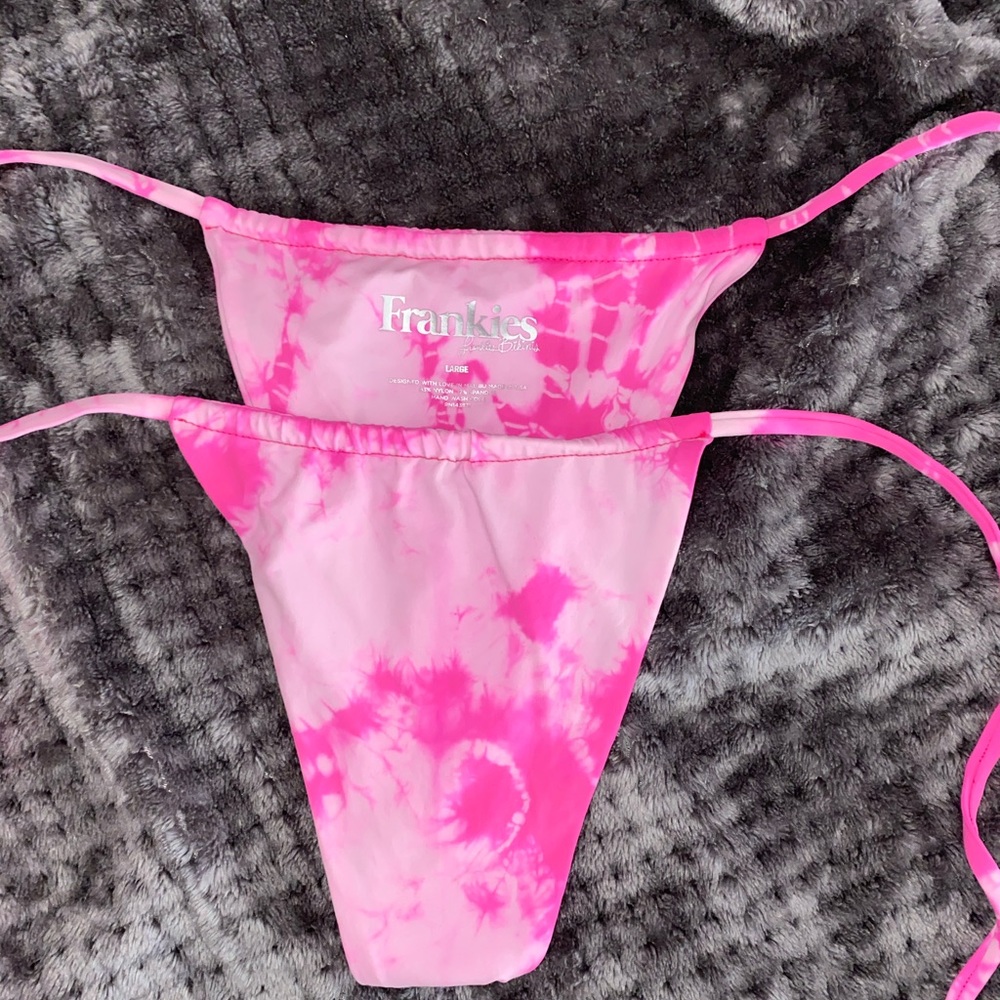 Frankies Bikinis x Sofia Richie Pink Tie Dye Tasha